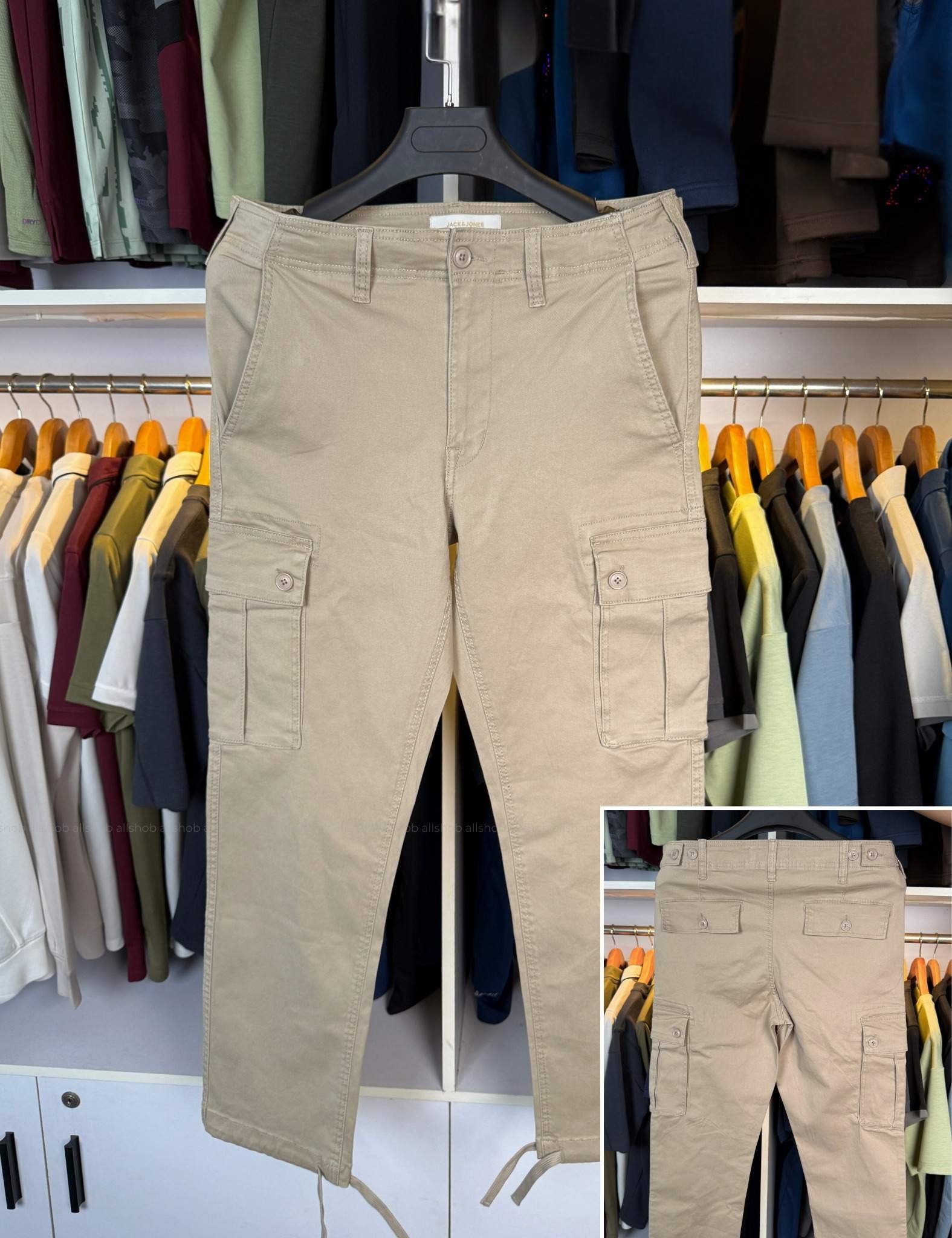 Beige_compressed (1) Export Cargo Pant