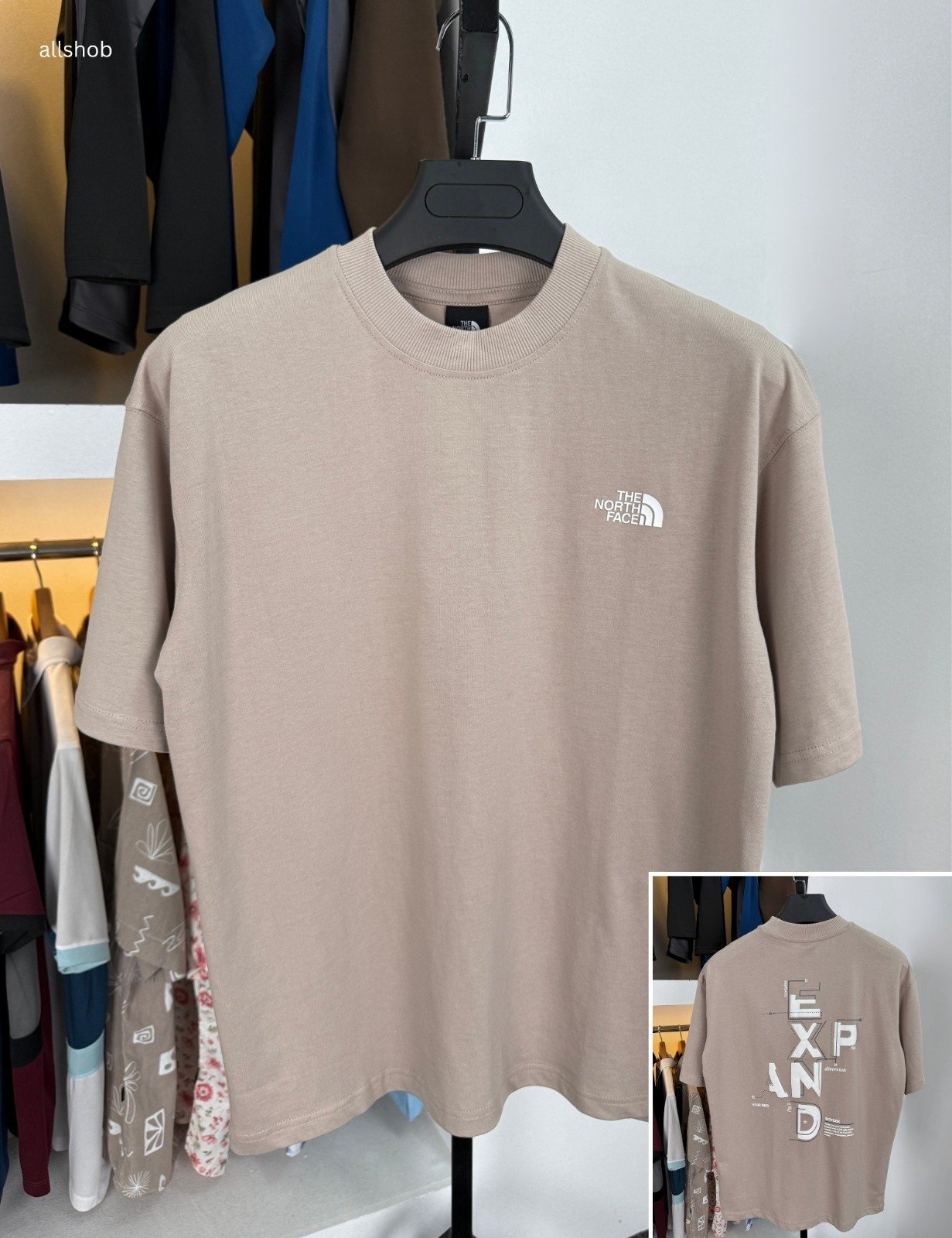 Light Beige Authentic Exported Drop Shoulder T-shirt